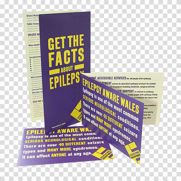 Epilepsy Research UK Epileptic seizure Neurological disorder Epilepsy Wales, leaflets transparent background PNG clipart