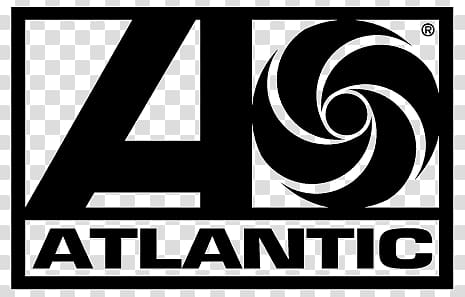 Atlantic logo illustration, Atlantic Records Logo transparent background PNG clipart