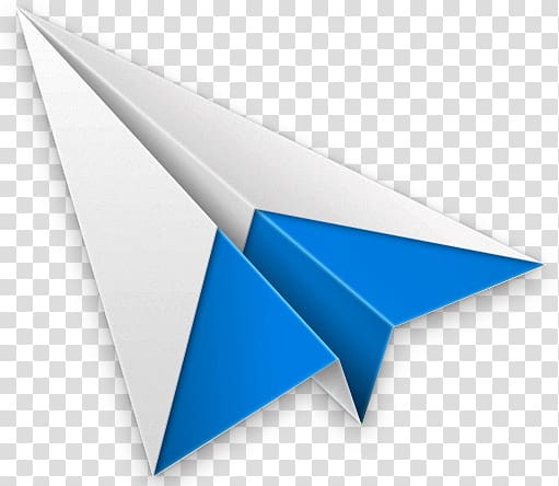 Paper plane transparent background PNG clipart