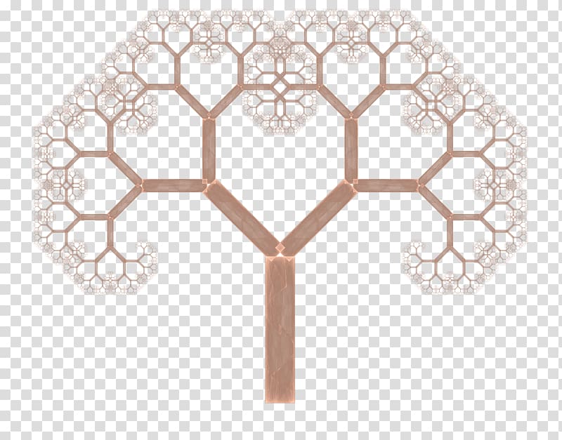 Fractal tree index L-system Pythagoras tree, tree structure transparent background PNG clipart