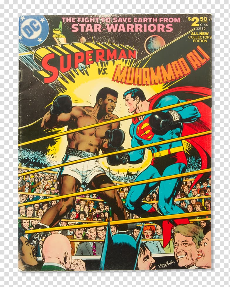 Superman vs Muhammad Ali Superman vs. Muhammad Ali Comic book Boxing, superman transparent background PNG clipart