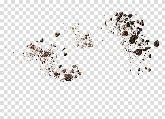 brown sand , Explosion Rock Gravel, Splashing stones transparent background PNG clipart