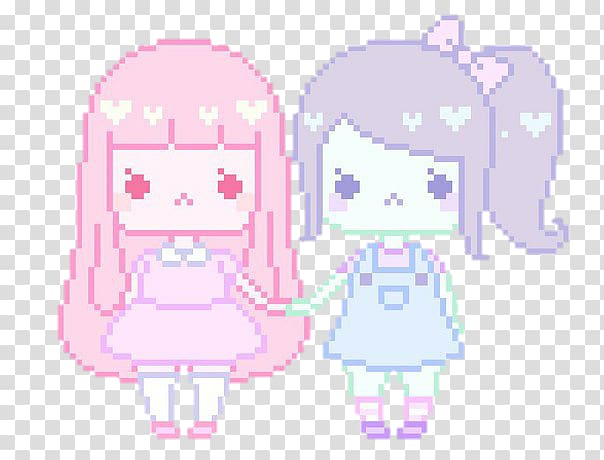 Pixel art Drawing Pastel, Anime transparent background PNG clipart