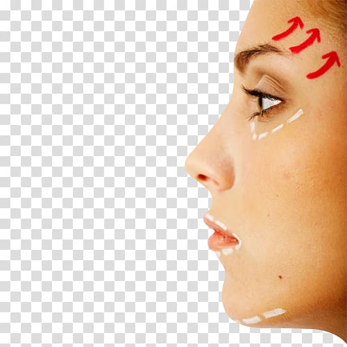 Face Surgery Nose Rhinoplasty, Woman face transparent background PNG clipart