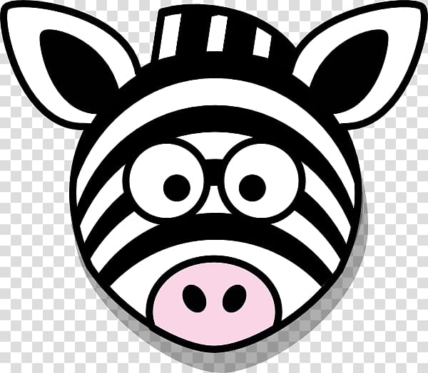 Zebra Cartoon Animation , Cute Head transparent background PNG clipart