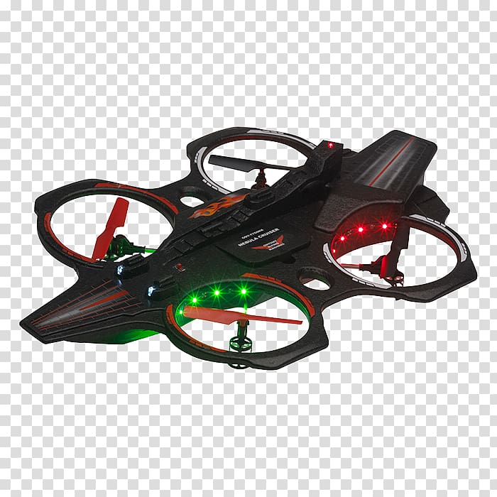 Quadcopter Unmanned aerial vehicle Radio control Hubsan X4 H107L, nebula transparent background PNG clipart