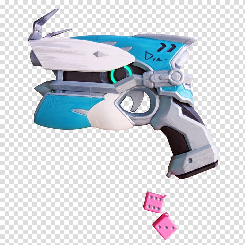 D.Va Overwatch Pistol Weapon Gun, weapon transparent background PNG clipart