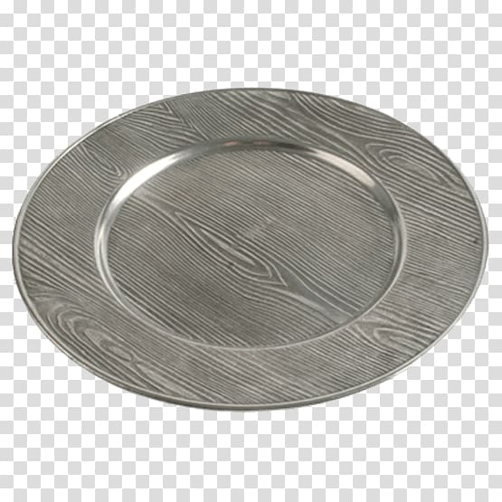Tableware Platter Plate Silver Charger, Wooden Grain transparent background PNG clipart