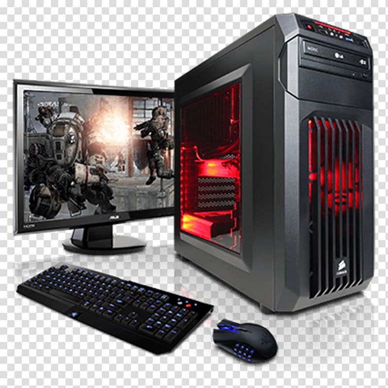 computer setup , Laptop Computer mouse Gaming computer Personal computer Video game, pc game transparent background PNG clipart