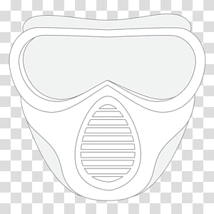 Headgear White Line art, design transparent background PNG clipart thumbnail