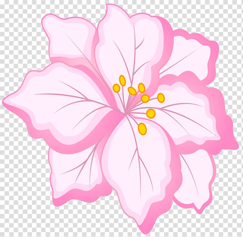pink petaled flower illustration, Flower , White Pink Flower transparent background PNG clipart