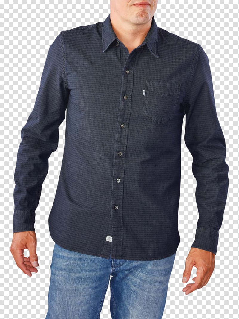 Blouson Jacket Aigle Polo shirt Clothing, denim pocket transparent background PNG clipart