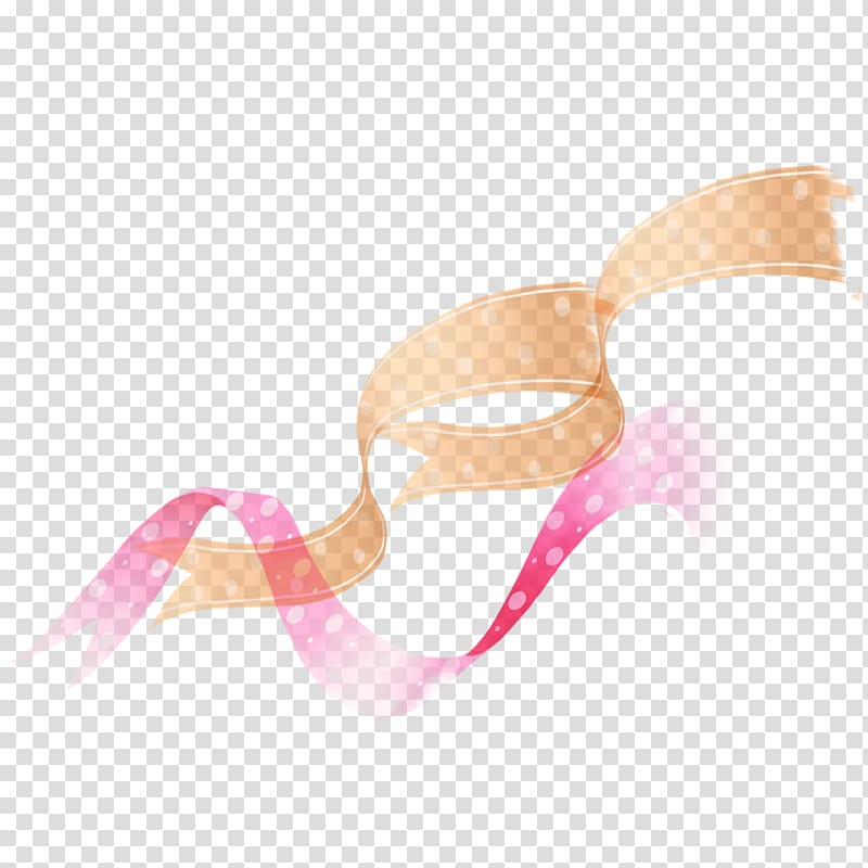 Goggles, Pink Ribbon transparent background PNG clipart