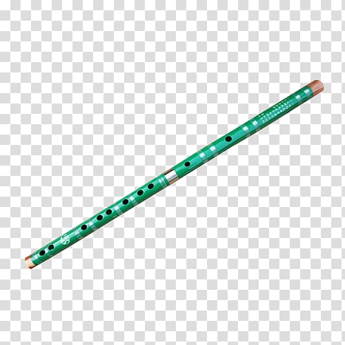 Flute Bamboo musical instruments Dizi Woodwind instrument, Green flute transparent background PNG clipart