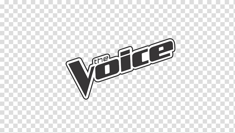 The Voice logo, The Voice Logo Black and White transparent background PNG clipart