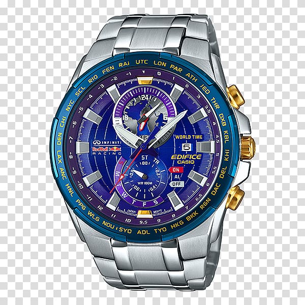 Red Bull Racing Casio Edifice Scuderia Toro Rosso Watch, watch transparent background PNG clipart