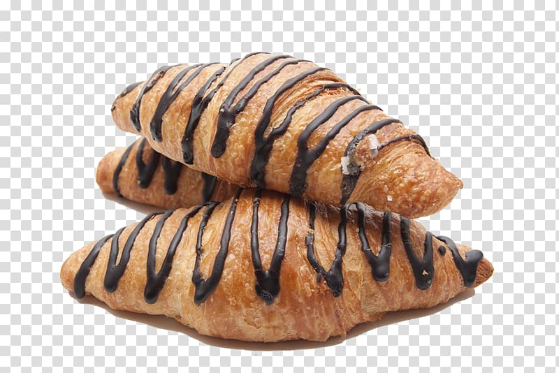 Croissant Pain au chocolat Breakfast Coffee Bread, Croissants transparent background PNG clipart