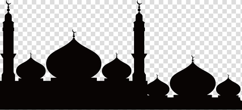 Temple Mosque Silhouette, Mosque Silhouette, mosque silhouette transparent background PNG clipart