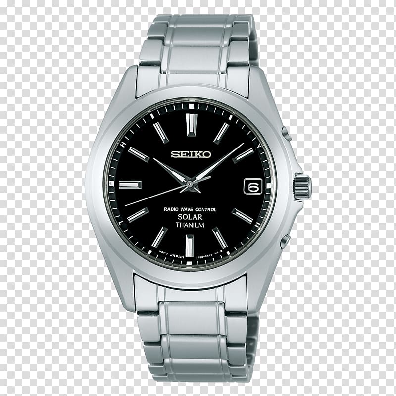 Grand Seiko Solar-powered watch Radio clock, Metalcoated Crystal transparent background PNG clipart