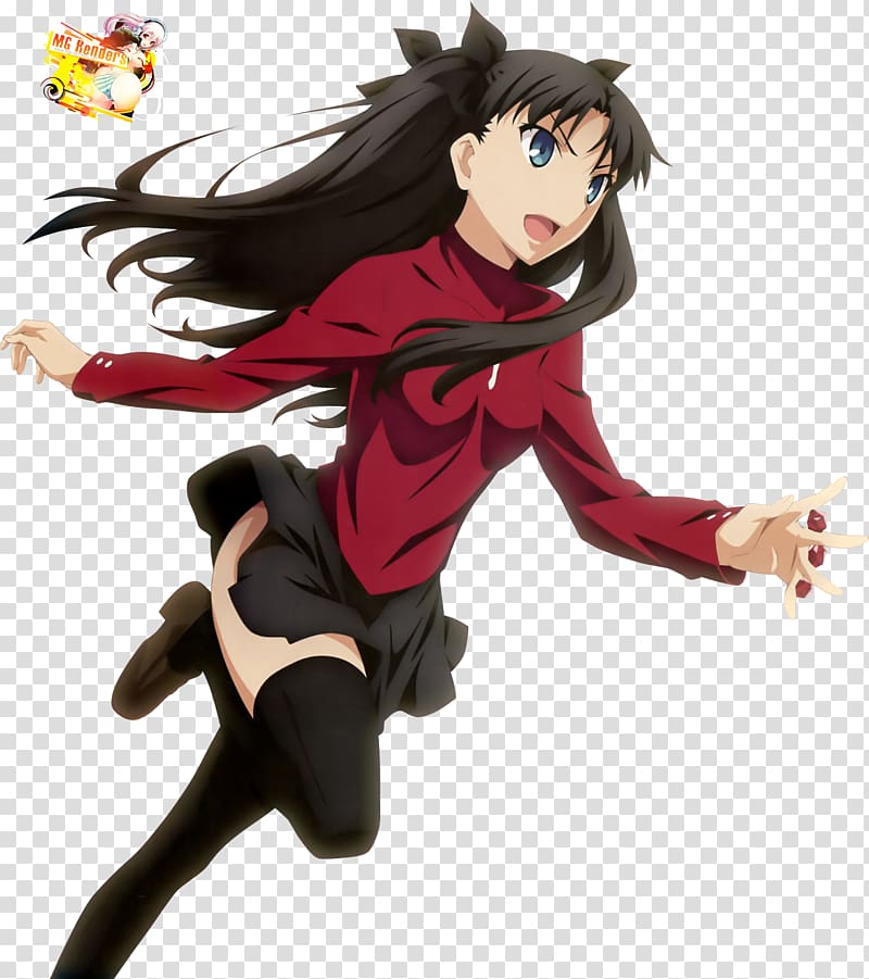 Fate/stay night Rin Tōsaka Fate/Zero Anime Tsundere, Anime transparent background PNG clipart