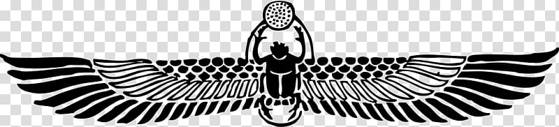 wings stencil logo, Ancient Egypt Scarab Dung beetle Tattoo, Egyptian Gods transparent background PNG clipart