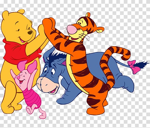 Winnie-the-Pooh Piglet Eeyore Tigger Roo, winnie the pooh transparent background PNG clipart