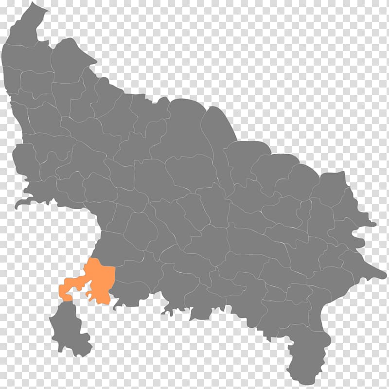 Pilibhit district Jalaun district Sitapur Bareilly Azamgarh district, map transparent background PNG clipart