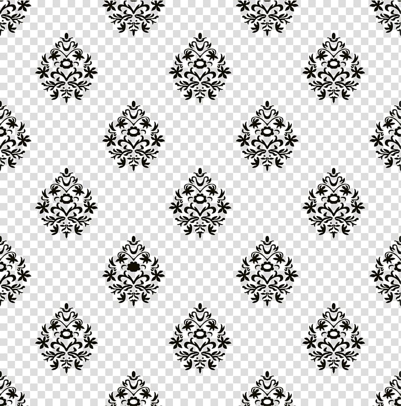 Pattern, Black flower background transparent background PNG clipart