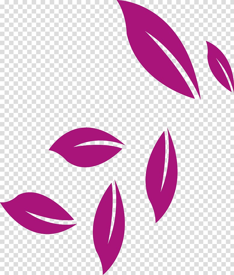 pink leaf illustrations, Petal Pattern, Leaves transparent background PNG clipart