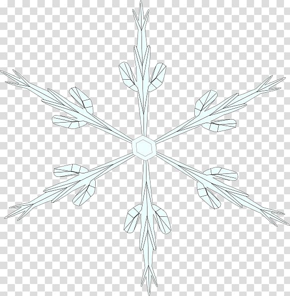 Snowflake , Fanshaped transparent background PNG clipart