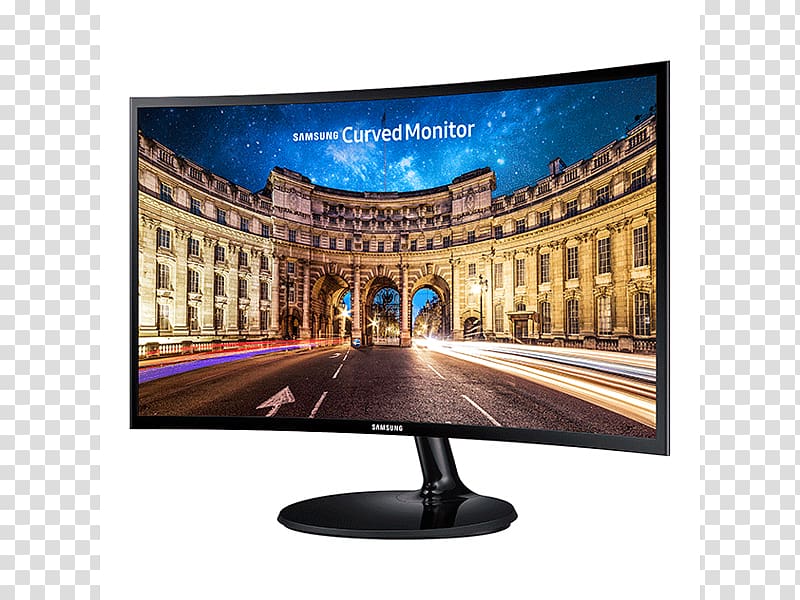 Computer Monitors Curved screen LED-backlit LCD Samsung CF391 Curved, samsung transparent background PNG clipart