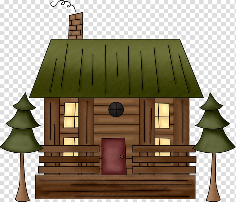 Log cabin Cartoon Cottage Drawing , cartoon house transparent background PNG clipart
