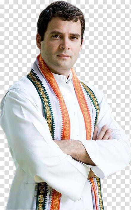 man standing wearing white long-sleeved coat, Rahul Gandhi Amethi Chhota Bheem Indian National Congress YouTube, rahul transparent background PNG clipart