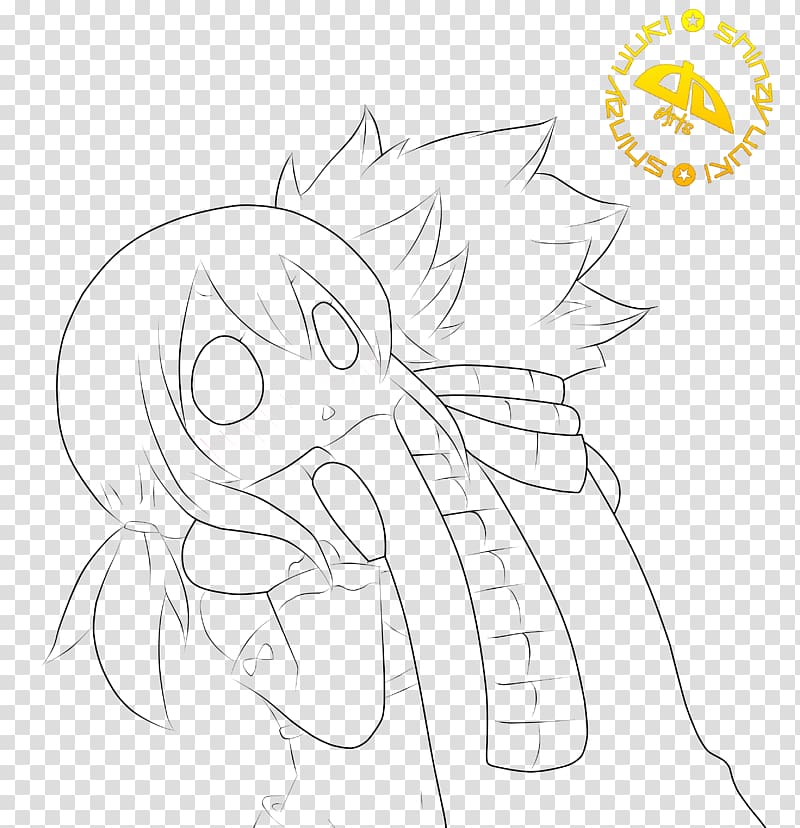 Line art Drawing Chibi , wow haha transparent background PNG clipart