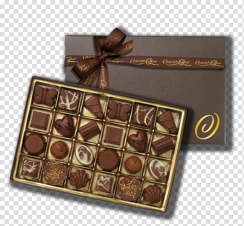 Praline Chocolate truffle Chocolate bar Bonbon, chocolate box transparent background PNG clipart