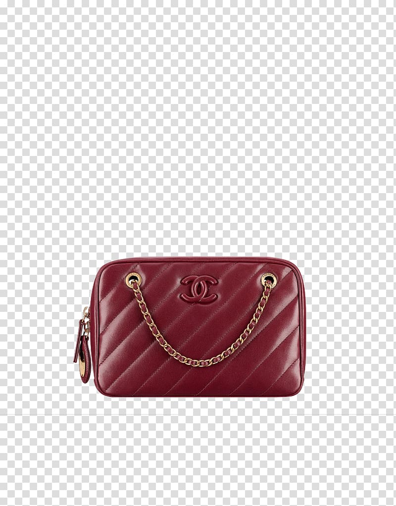 Chanel Handbag Fashion Leather, CHANEL red leather bag female models transparent background PNG clipart