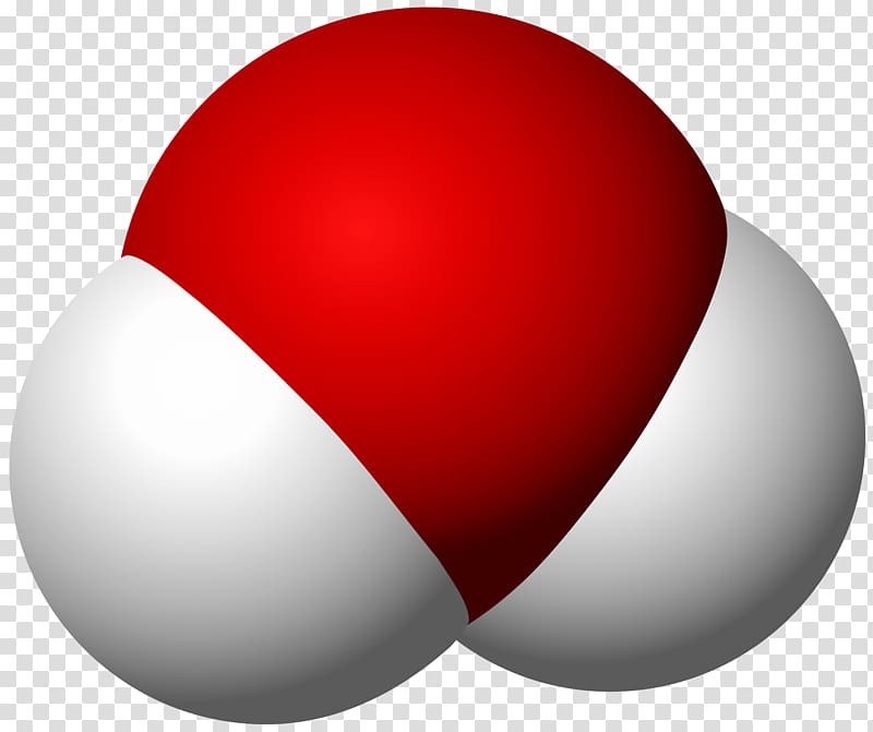 Space-filling model Heavy water Molecule Oxyhydrogen, water transparent background PNG clipart