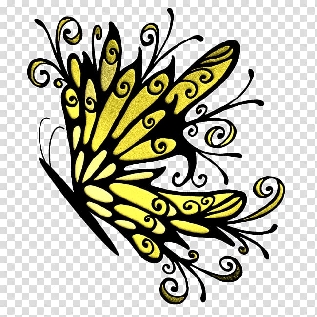 Monarch butterfly Insect , Golden Butterfly transparent background PNG clipart
