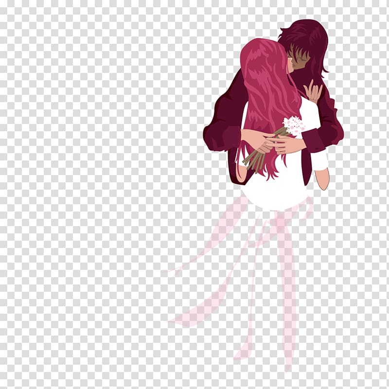 Kiss Hug Significant other, Kissing couple transparent background PNG clipart