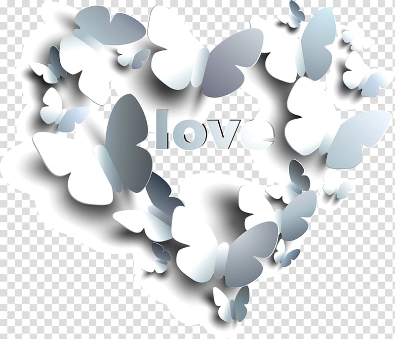 Butterfly Euclidean , Love Heart transparent background PNG clipart