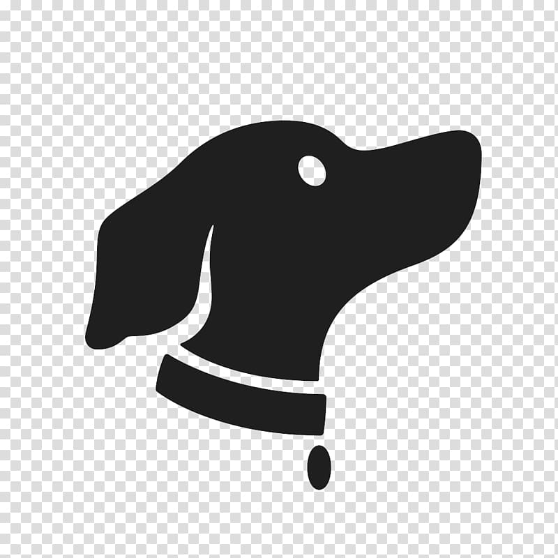 Logo Silhouette Dog, bone dog transparent background PNG clipart