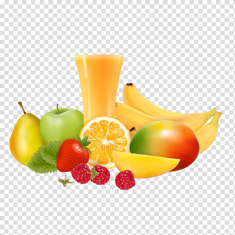 Juice Fruit Illustration, yellow fruit juice transparent background PNG clipart