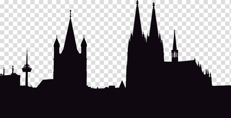 graphics Building Silhouette Cologne Cathedral graph, building transparent background PNG clipart