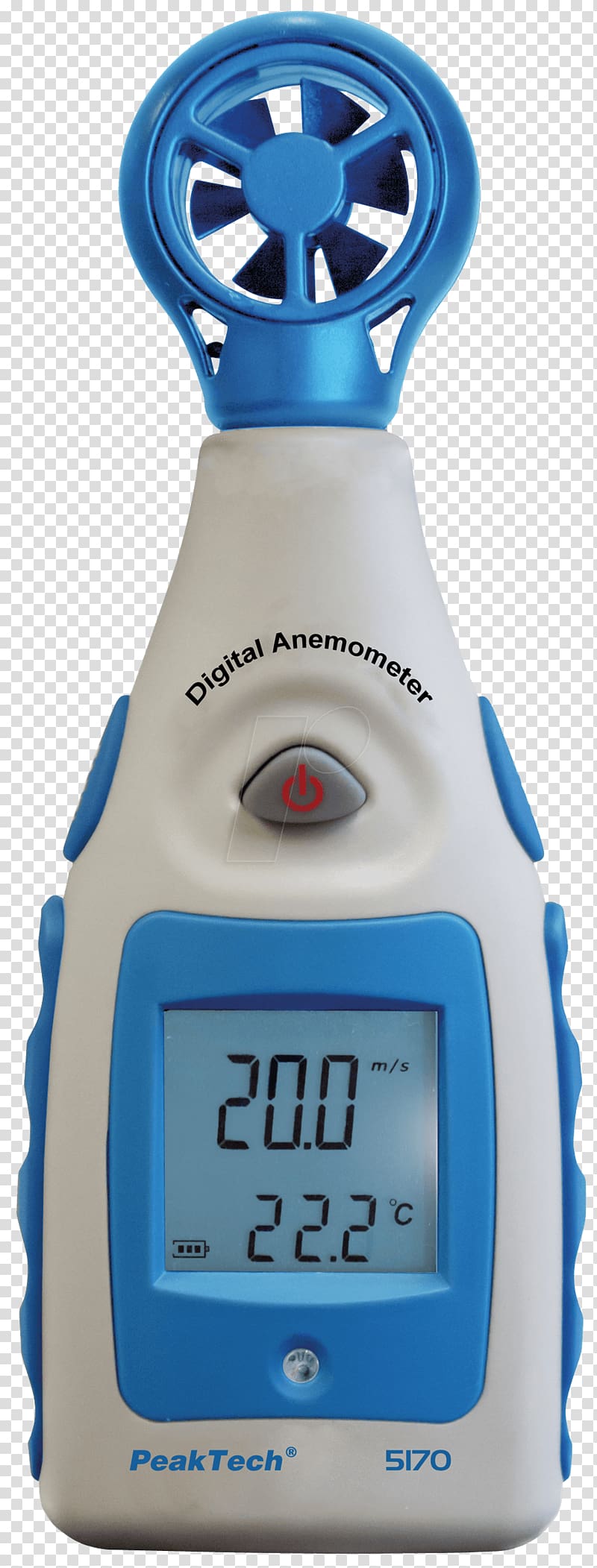 Vane anemometer PEAKTECH 5170 Thermometer Measurement Gauge, anemometer transparent background PNG clipart