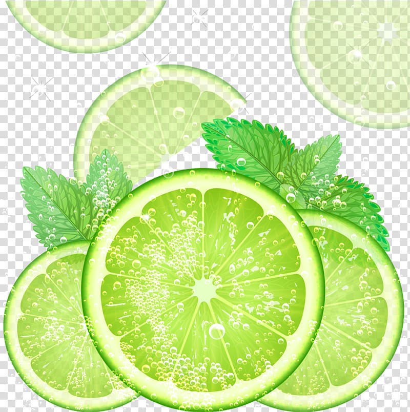 Mojito Cocktail Lemon Lime, Green Lemon transparent background PNG clipart