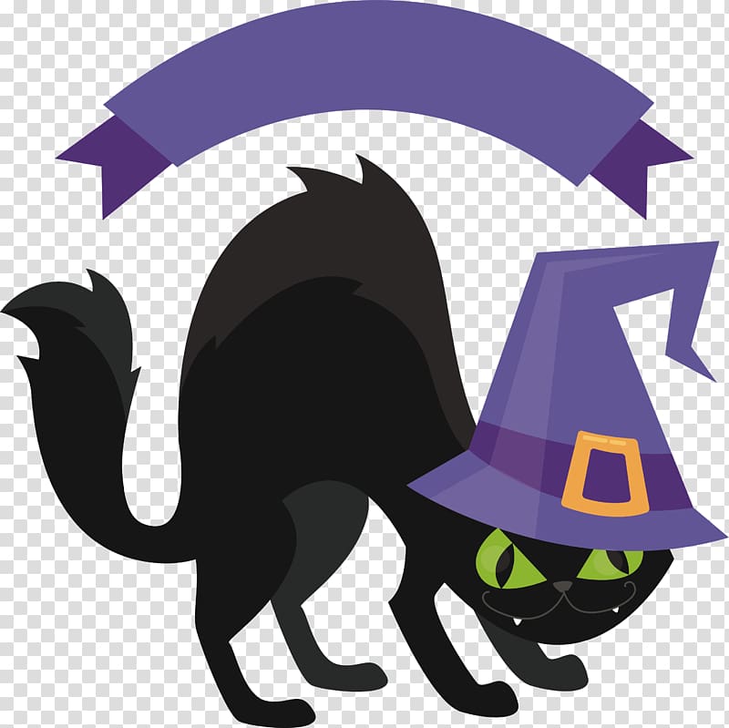 Black cat , Fierce black cat transparent background PNG clipart