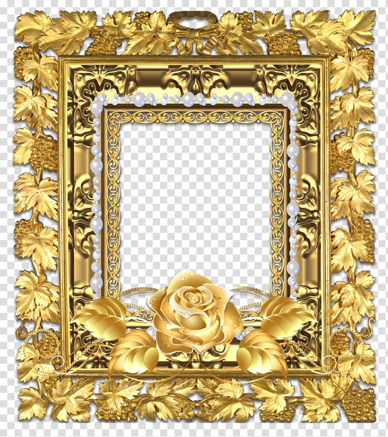 Frames Conservation and restoration of painting frames Basket, golden frame transparent background PNG clipart