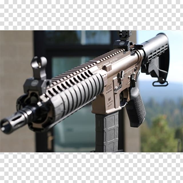 Airsoft Guns LWRC International Gun barrel Firearm 6.8mm Remington SPC, assault rifle transparent background PNG clipart