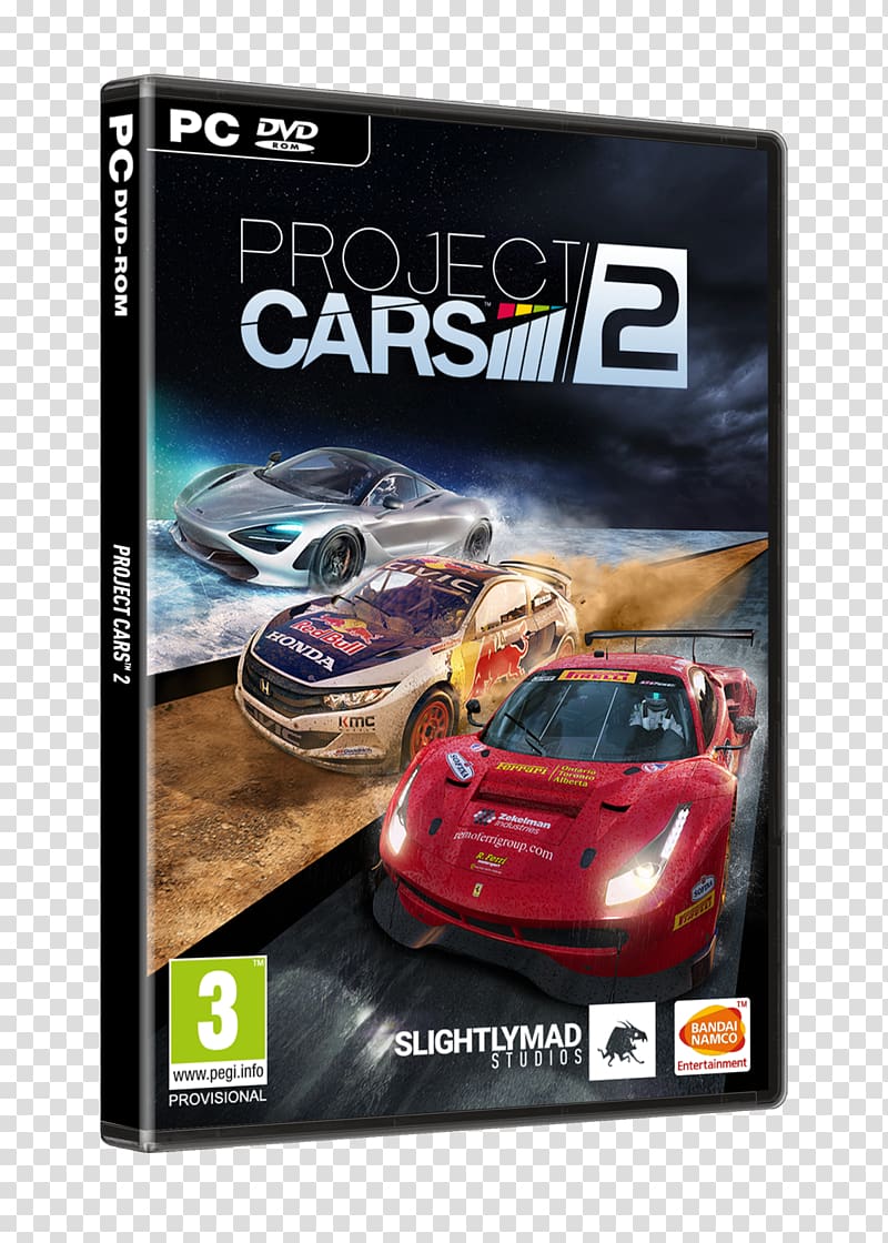 Project CARS 2 BANDAI NAMCO Entertainment Video game PlayStation 4, pc dvd transparent background PNG clipart