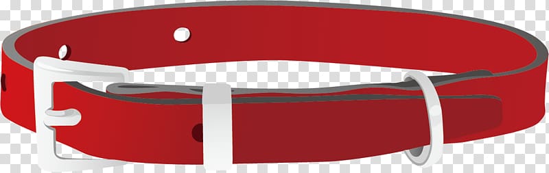 Dog Belt Red, Creative red belt transparent background PNG clipart
